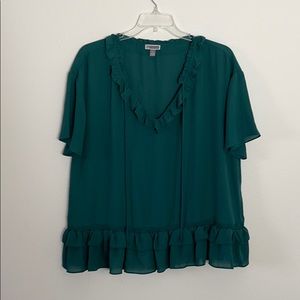 Chelsea28 Green Blouse Size XXL